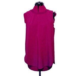 Athleta Women's Medium Zephyr Tank Velvet Plum Purple Tulip Hem Featherweight M